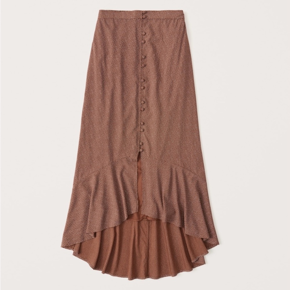 Abercrombie Ruffle Midi Skirt